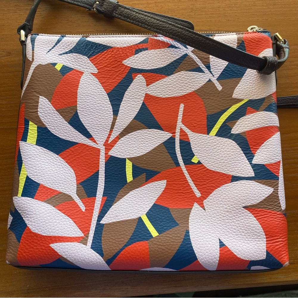 Kate Spade Multicolor Leaf Pattern Crossbody Bag - image 7